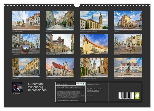 Produktbild: Lutherstadt Wittenberg Impressionen (Wandkalender 2026 DIN A3 quer), CALVENDO Monatskalender