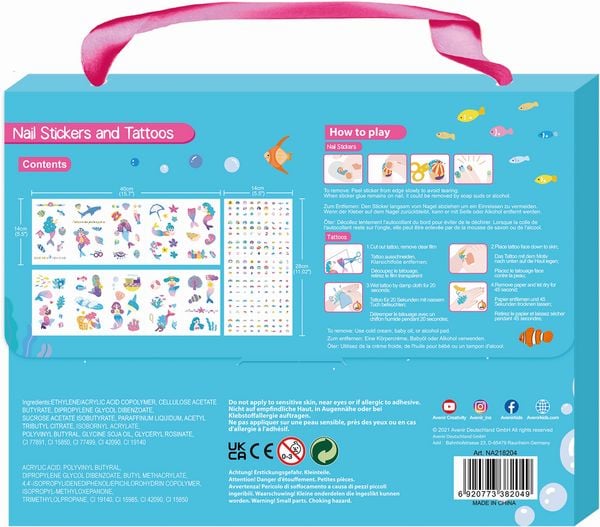 Produktbild: Nagelsticker & Tattoos Meerjungfrau