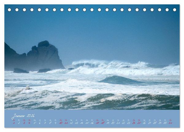 Produktbild: Brandung faszinierent und wild (Tischkalender 2026 DIN A5 quer), CALVENDO Monatskalender