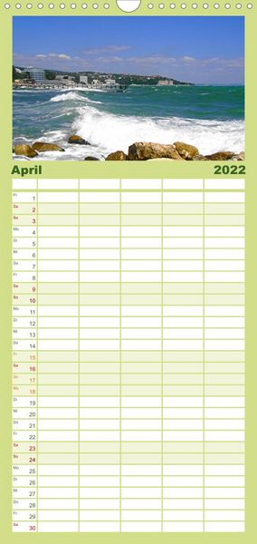 Produktbild: Familienplaner Bulgarien, von Varna bis zum Kap Kaliakra (Wandkalender 2022 , 21 cm x 45 cm, hoch)