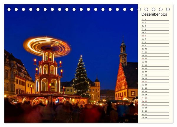Produktbild: Unterwegs im sch&ouml;nen Sachsen (Tischkalender 2026 DIN A5 quer), CALVENDO Monatskalender