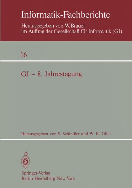 Produktbild: GI &mdash; 8. Jahrestagung