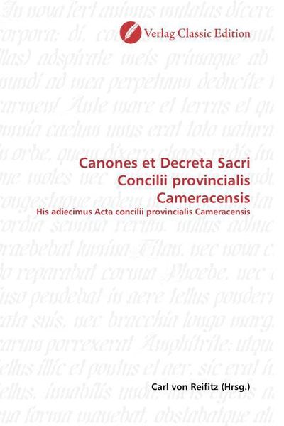 Produktbild: Canones et Decreta Sacri Concilii provincialis Cameracensis