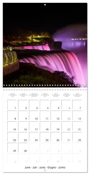 Produktbild: NIAGARA FALLS Idyllic impressions by day and night (Wall Calendar 2026 12 &times; 12 Inch) CALVENDO 12 Month Wall Calendar