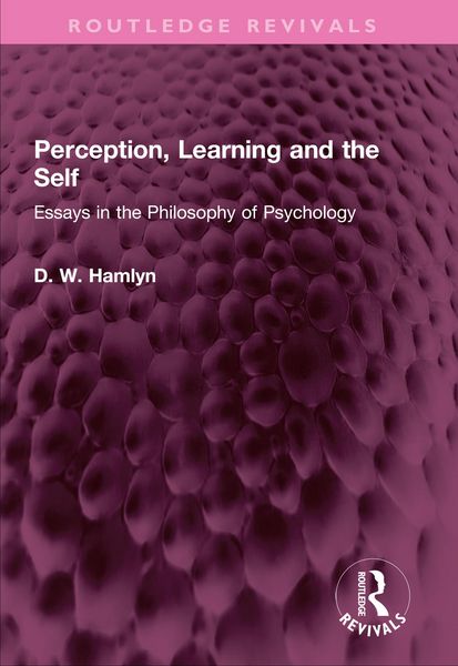 Produktbild: Perception, Learning and the Self