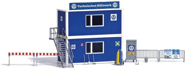 Produktbild: Busch 1029 H0 THW Container Set Bausatz
