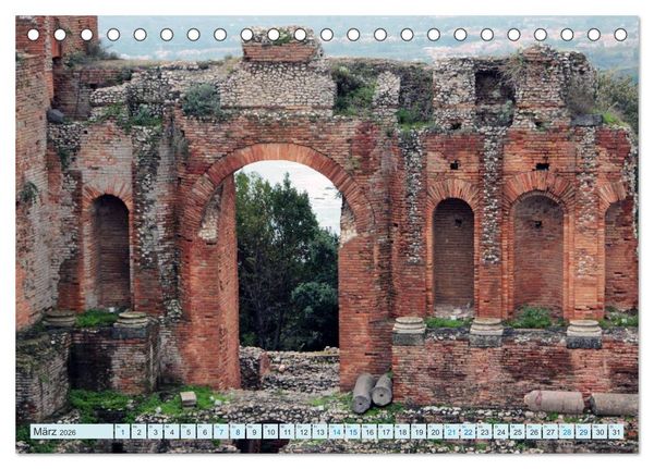 Produktbild: Taormina Siziliens Perle (Tischkalender 2026 DIN A5 quer), CALVENDO Monatskalender