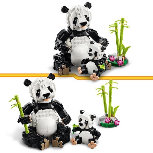 Produktbild: LEGO Creator 31165 3in1 Wilde Tiere: Pandafamilie, Spielzeug f&uuml;r Kinder