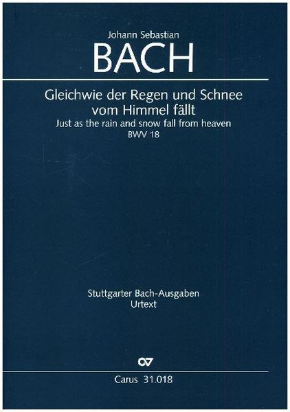 Produktbild: Gleichwie der Regen und Schnee vom Himmel f&auml;llt, Partitur