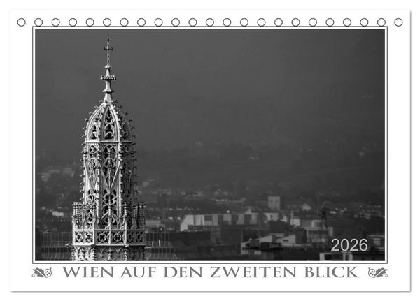 Wien auf den zweiten Blick (Tischkalender 2026 DIN A5 quer), CALVENDO Monatskalender