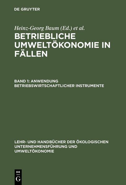 Produktbild: Anwendung betriebswirtschaftlicher Instrumente