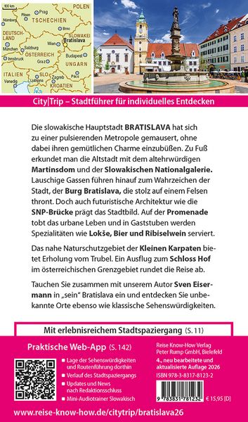 Produktbild: Reise Know-How CityTrip Bratislava / Pressburg