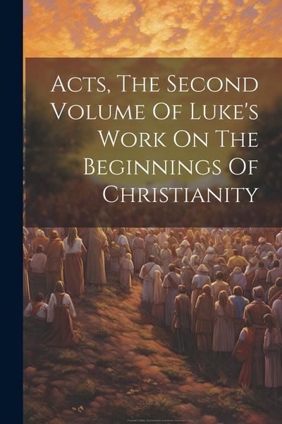 Produktbild: Acts, The Second Volume Of Luke's Work On The Beginnings Of Christianity
