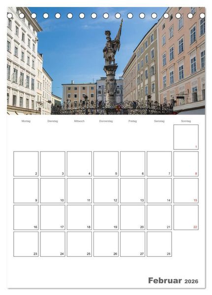 Produktbild: Bezauberndes SALZBURG / Terminplaner (Tischkalender 2026 DIN A5 hoch), CALVENDO Monatskalender