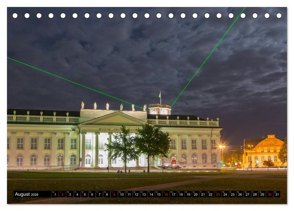 Produktbild: Kassel bei Nacht (Tischkalender 2026 DIN A5 quer), CALVENDO Monatskalender
