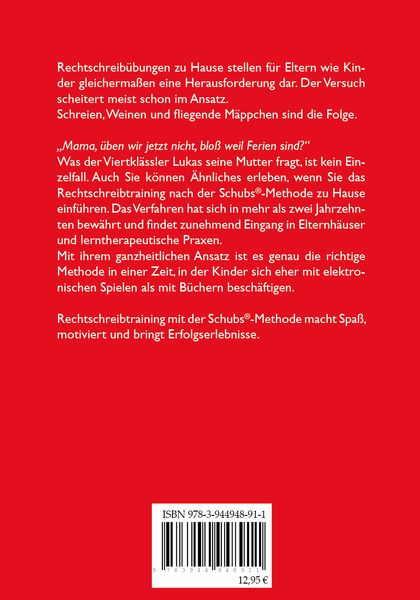 Produktbild: Rechtschreibtraining mit der Schubs&reg;-Methode