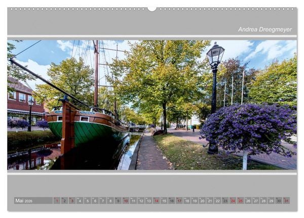 Produktbild: Papenburg-Panorama (Wandkalender 2026 DIN A2 quer), CALVENDO Monatskalender