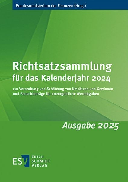 Produktbild: Richtsatzsammlung f&uuml;r das Kalenderjahr 2024
