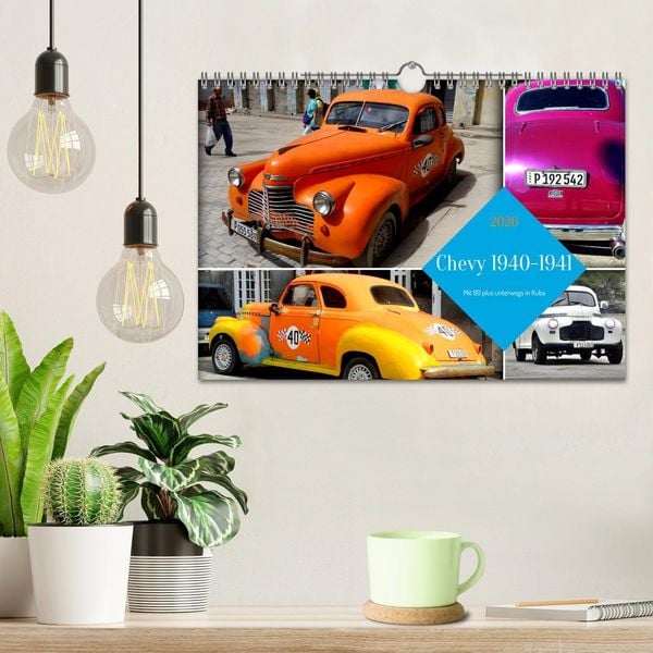Produktbild: Chevy 1940-1941 - Mit 80 plus unterwegs in Kuba (Wandkalender 2026 DIN A4 quer), CALVENDO Monatskalender