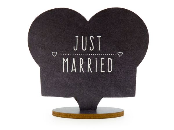 Produktbild: familiawedding 10 Tischkarten zur Hochzeit black doodle Herz-Design