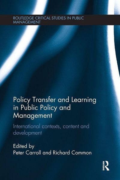 Produktbild: Policy Transfer and Learning in Public Policy and Management