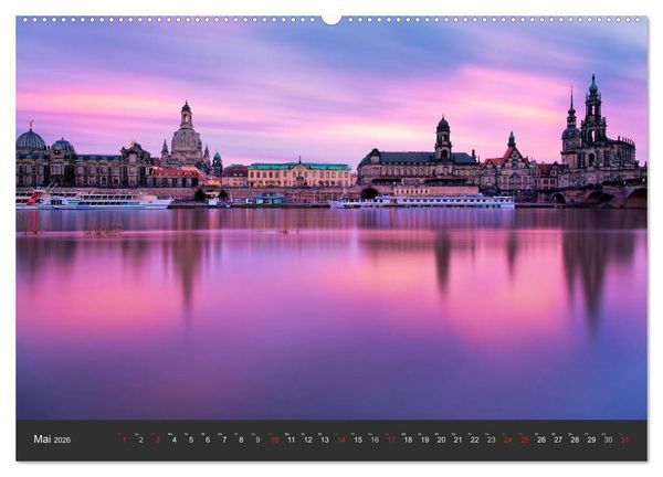 Produktbild: Barockstadt Dresden (Wandkalender 2026 DIN A2 quer), CALVENDO Monatskalender