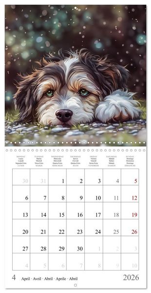 Produktbild: Hi, I am an Aussiedoodle (Wall Calendar 2026 12 &times; 12 Inch) CALVENDO 12 Month Wall Calendar