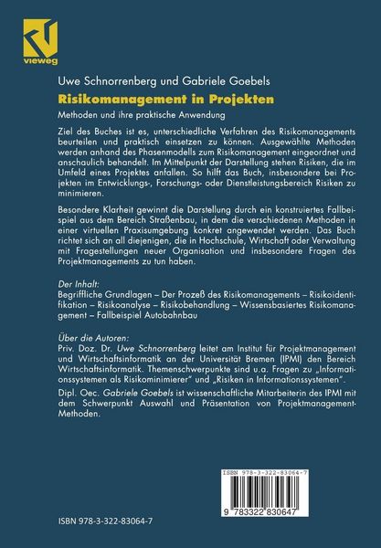 Produktbild: Risikomanagement in Projekten