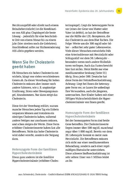 Produktbild: Cholesterin - Endlich Klartext