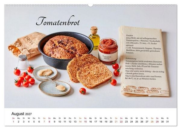 Produktbild: Tomatenzauber - frisch, w&uuml;rzig, selbst gemacht (hochwertiger Premium Wandkalender 2027 DIN A2 quer), Kunstdruck in Hochglanz