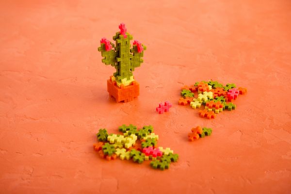 Produktbild: PLUS PLUS - 48 Kreativ Bausteine Kaktus