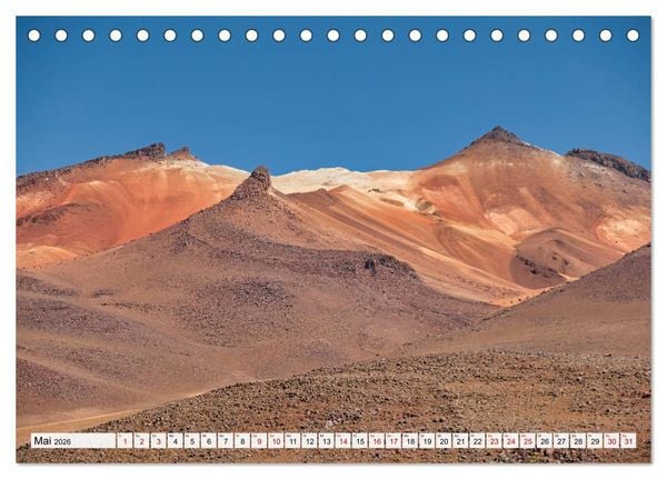 Produktbild: VULKANE: Atemberaubende Vulkanlandschaften S&uuml;damerikas (Tischkalender 2026 DIN A5 quer), CALVENDO Monatskalender