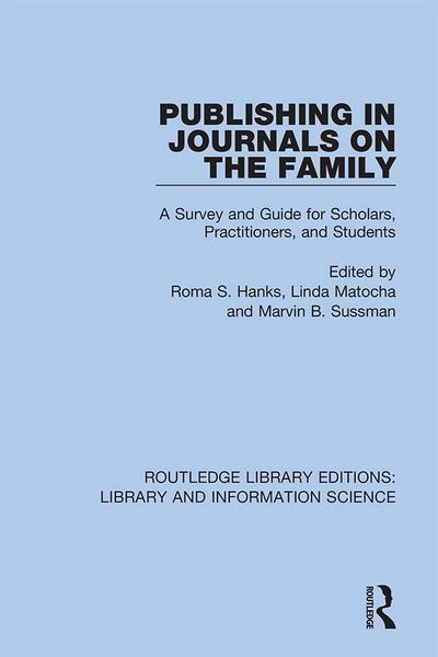 Produktbild: Publishing in Journals on the Family