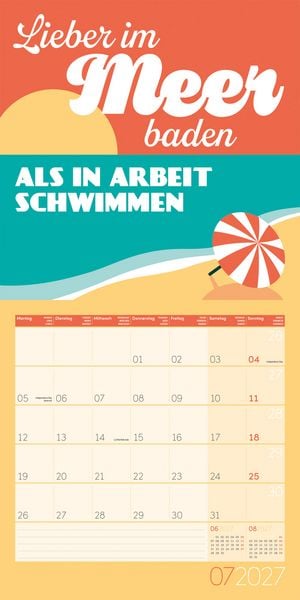 Produktbild: Einspruch Kalender 2027 - 30x30 - Art12