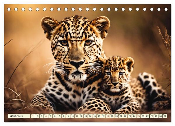 Produktbild: Gefleckte J&auml;ger (Tischkalender 2026 DIN A5 quer), CALVENDO Monatskalender