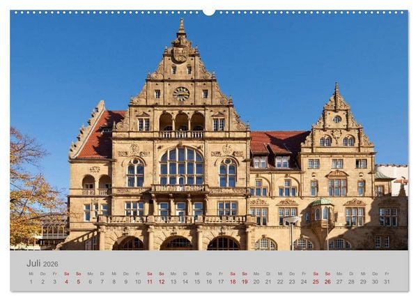Produktbild: Bielefeld Am Rand des Teutoburger Waldes (hochwertiger Premium Wandkalender 2026 DIN A2 quer), Kunstdruck in Hochglanz