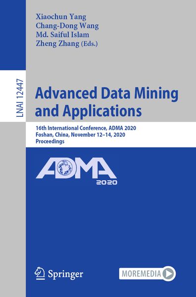 Produktbild: Advanced Data Mining and Applications