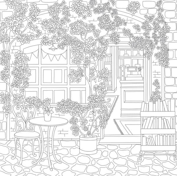 Produktbild: Cozy Bookshops Colouring Bk Pb