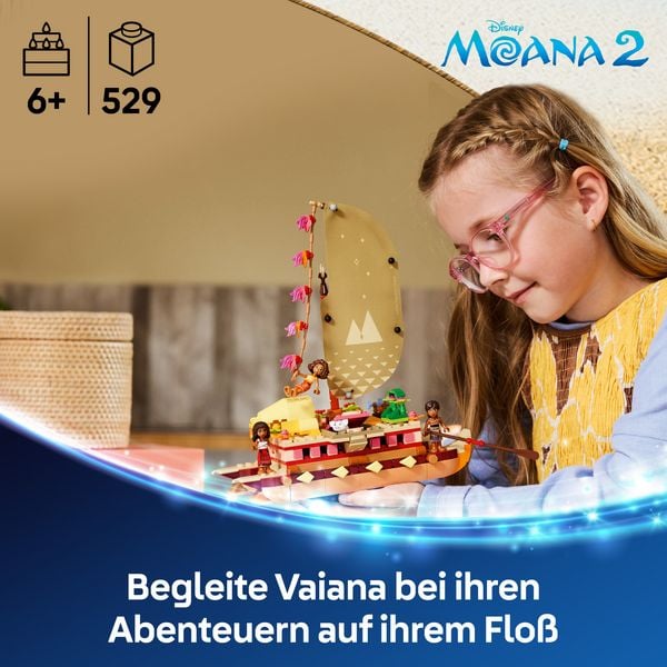 Produktbild: LEGO ǀ Disney 43270 Vaianas Abenteuerflo&szlig;, Spielzeug f&uuml;r M&auml;dchen