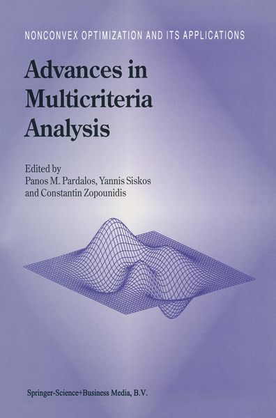 Produktbild: Advances in Multicriteria Analysis