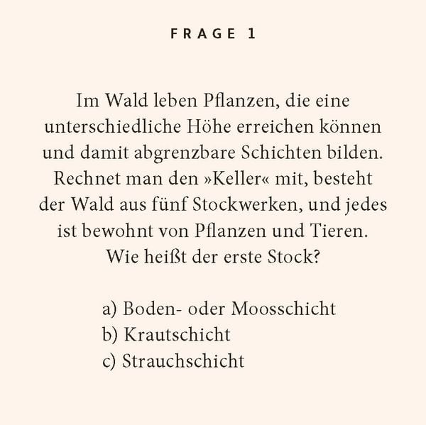 Produktbild: Wald-Quiz