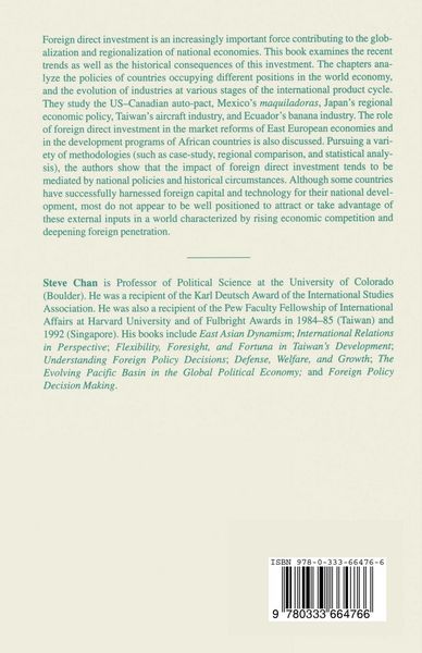 Produktbild: Foreign Direct Investment in a Changing Global Political Economy