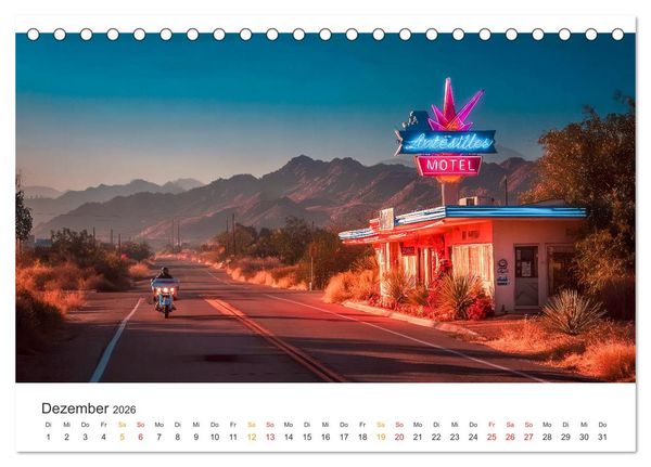 Produktbild: Zeitreise auf Asphalt (Tischkalender 2026 DIN A5 quer), CALVENDO Monatskalender