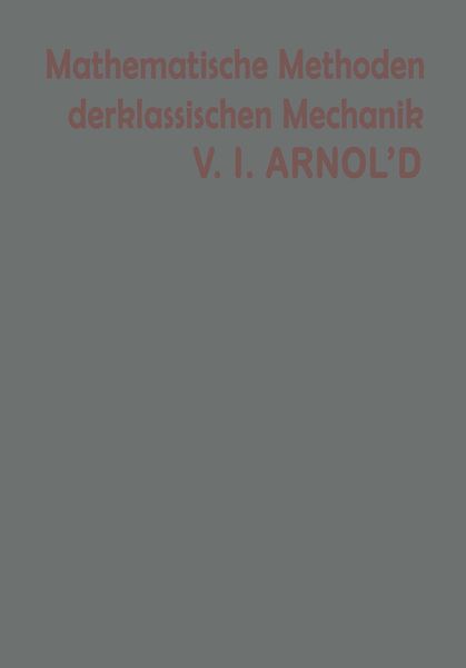 Produktbild: Mathematische Methoden der klassischen Mechanik