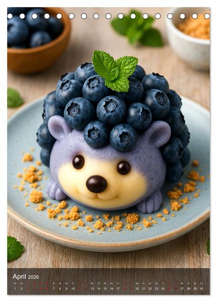 Produktbild: Tierische Desserts (Tischkalender 2026 DIN A5 hoch), CALVENDO Monatskalender