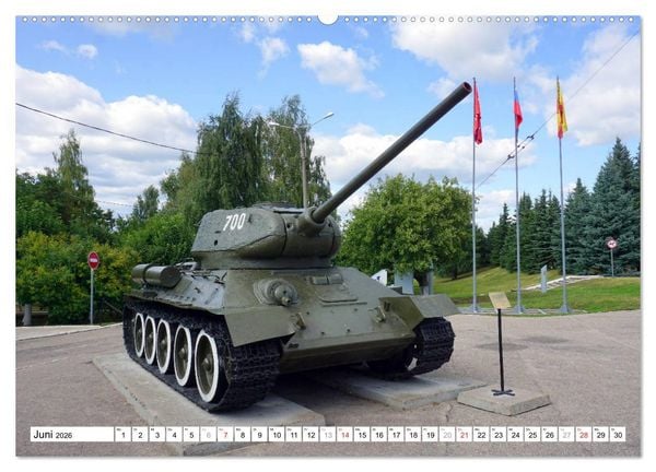 Produktbild: Stalinorgel und T-34 - Sowjetische Milit&auml;rhistorie (Wandkalender 2026 DIN A2 quer), CALVENDO Monatskalender