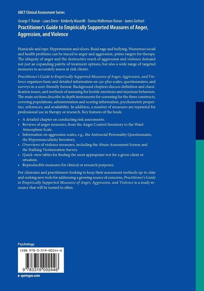 Produktbild: Practitioner's Guide to Empirically Supported Measures of Anger, Aggression, and Violence