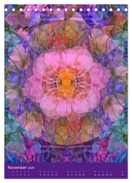 Produktbild: Meditative Pflanzenmandalas (Tischkalender 2026 DIN A5 hoch), CALVENDO Monatskalender