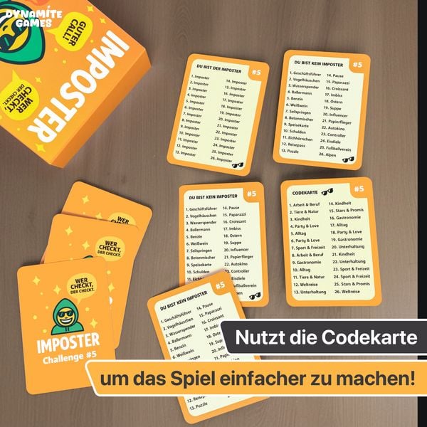Produktbild: DYNAMITE GAMES&reg; - Imposter "Bluffen, Raten & Lachen - Wer ist der Hochstapler?"
