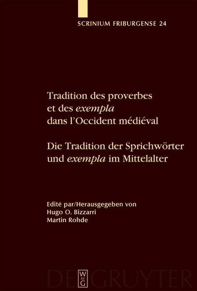 Produktbild: Tradition des proverbes et des exempla dans l'Occident m&eacute;di&eacute;val / Die Tradition der Sprichw&ouml;rter und exempla im Mittelalter